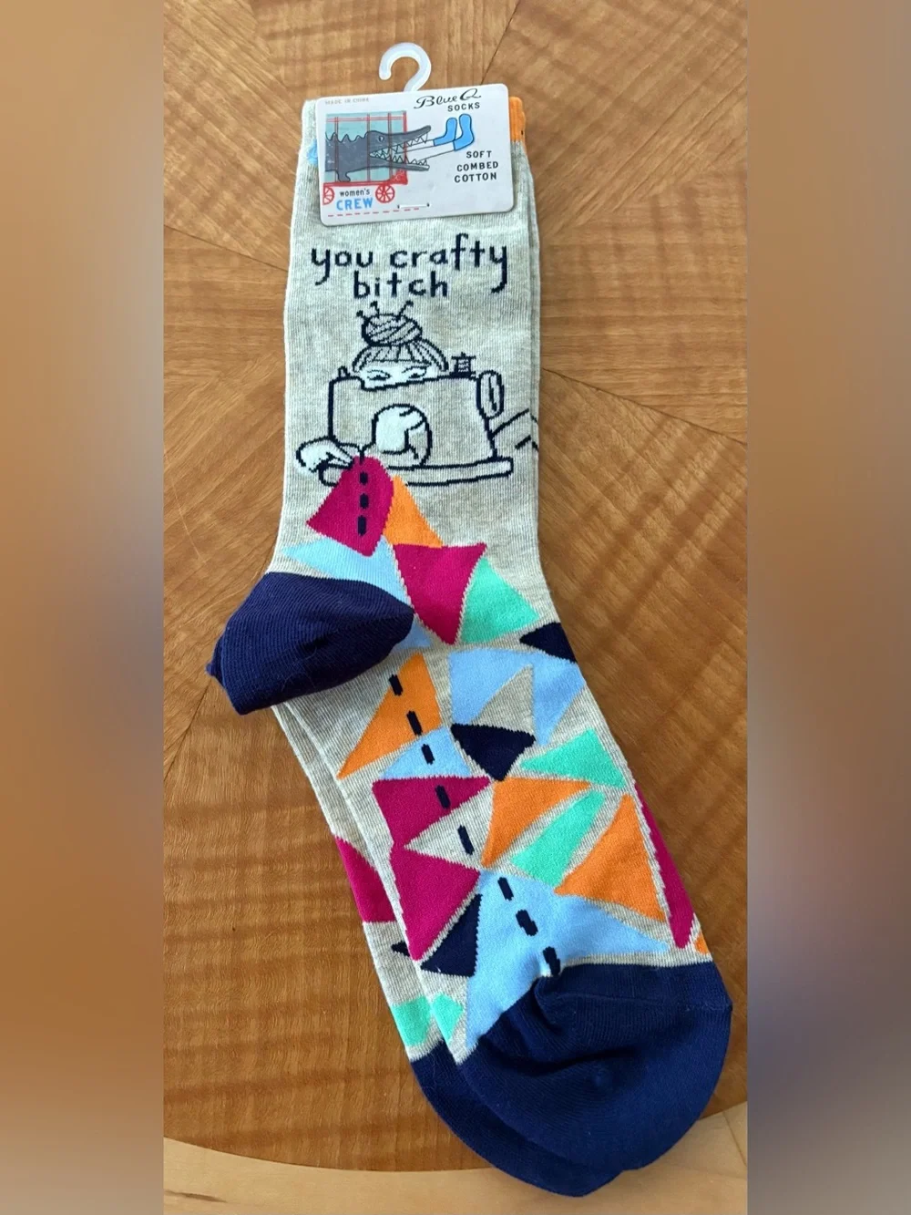 BlueQ Novelty Crew Socks